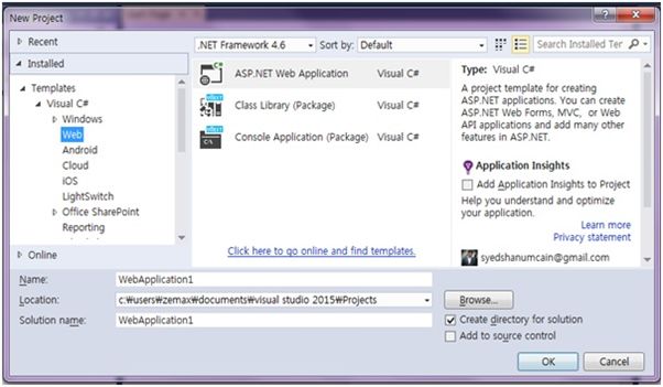 open Visual Studio 